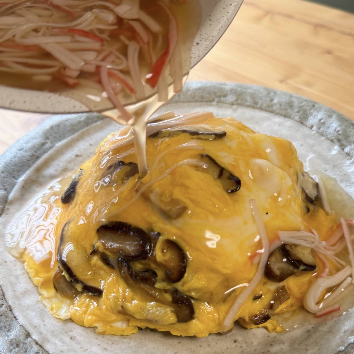 いちまさ公式の「簡単!カニ玉風ご飯」のレシピ