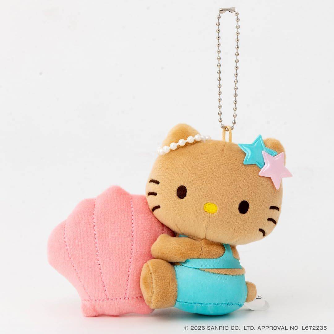 HELLO KITTY ぬいぐるみチャームBOOK shell pearl ver.