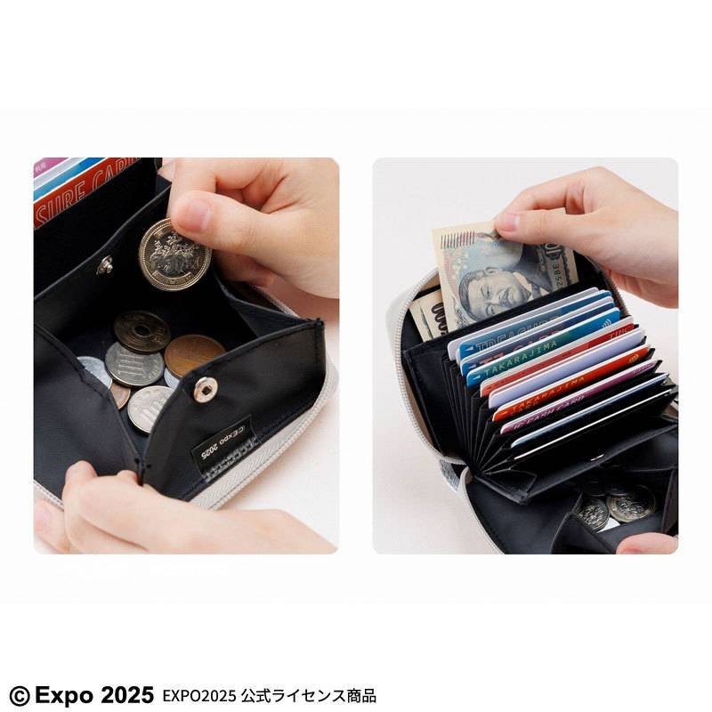 ミャクミャク ミニ財布BOOK SILVER ver.