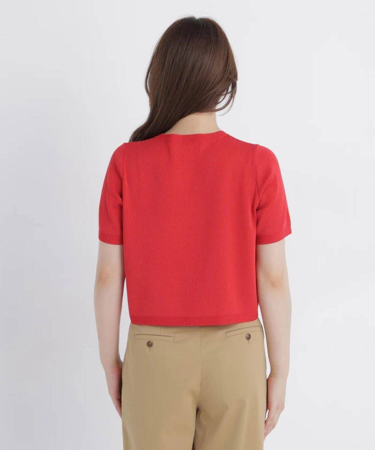 NATURAL BEAUTY BASIC シルクブレンドカーディガン半袖