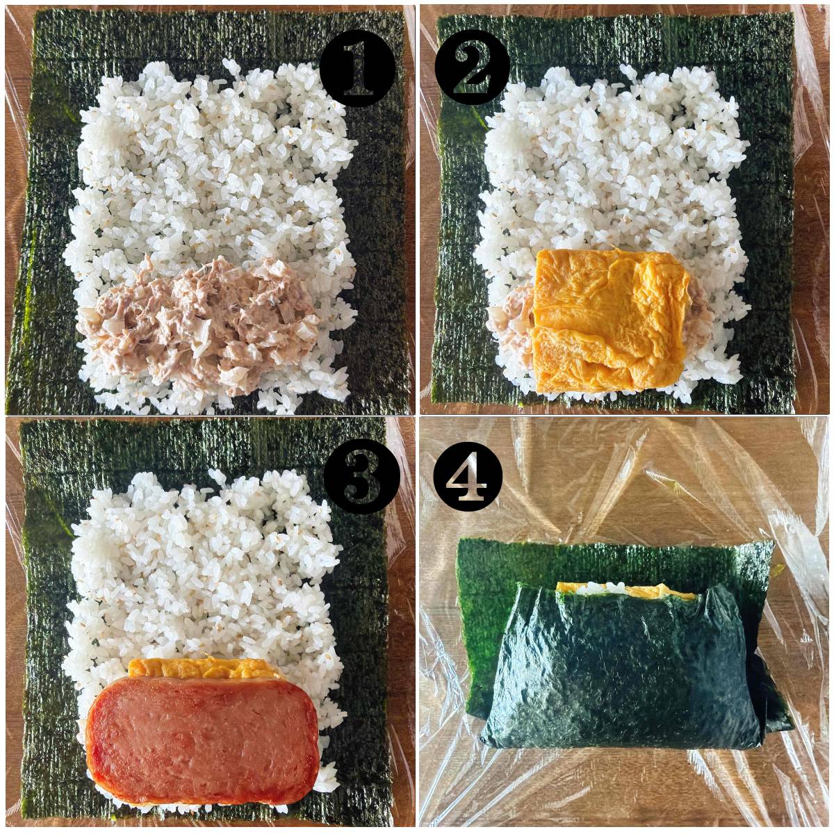 JA全農公式の「ご当地レシピ！沖縄県　ポークたまごおにぎり」のレシピ