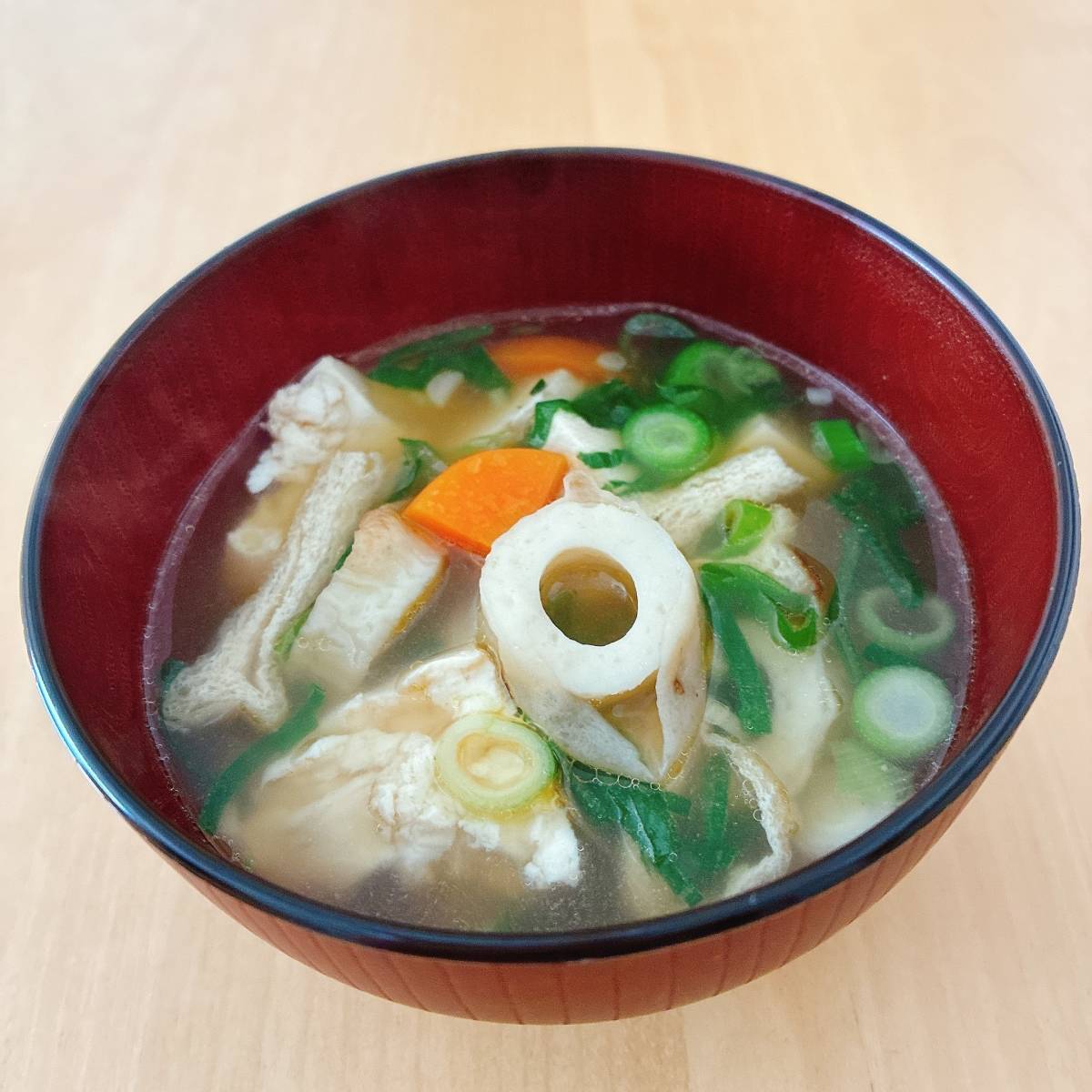紀文公式の「焼ちくわのけんちん汁」のレシピ