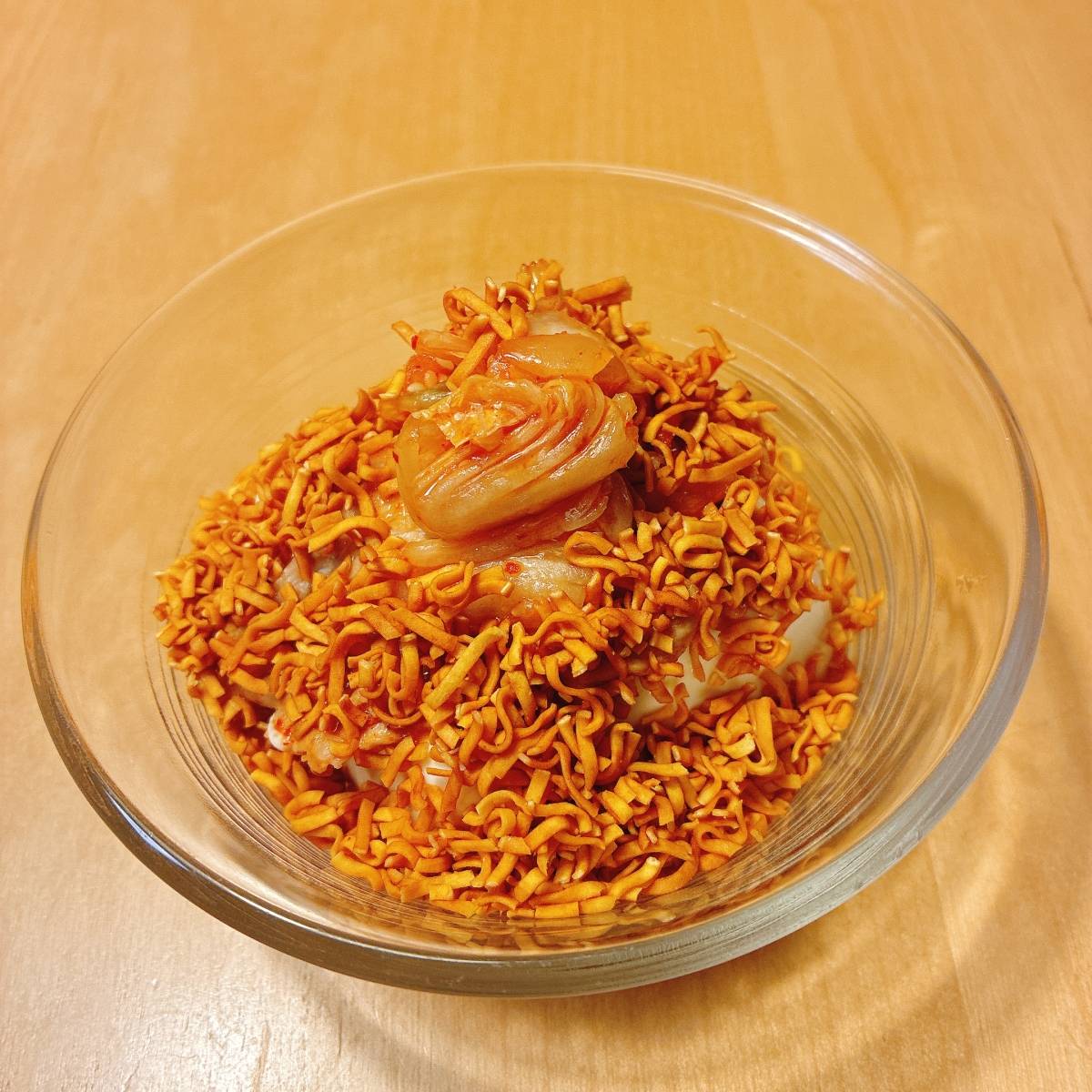 チキンラーメン公式の「チキンラーメンひややっこ」のレシピ