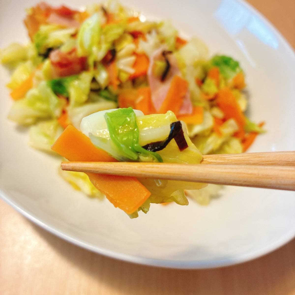 ふじっ子公式の「ふじっ子野菜炒め」のレシピ