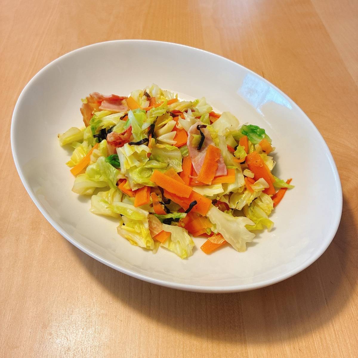 ふじっ子公式の「ふじっ子野菜炒め」のレシピ