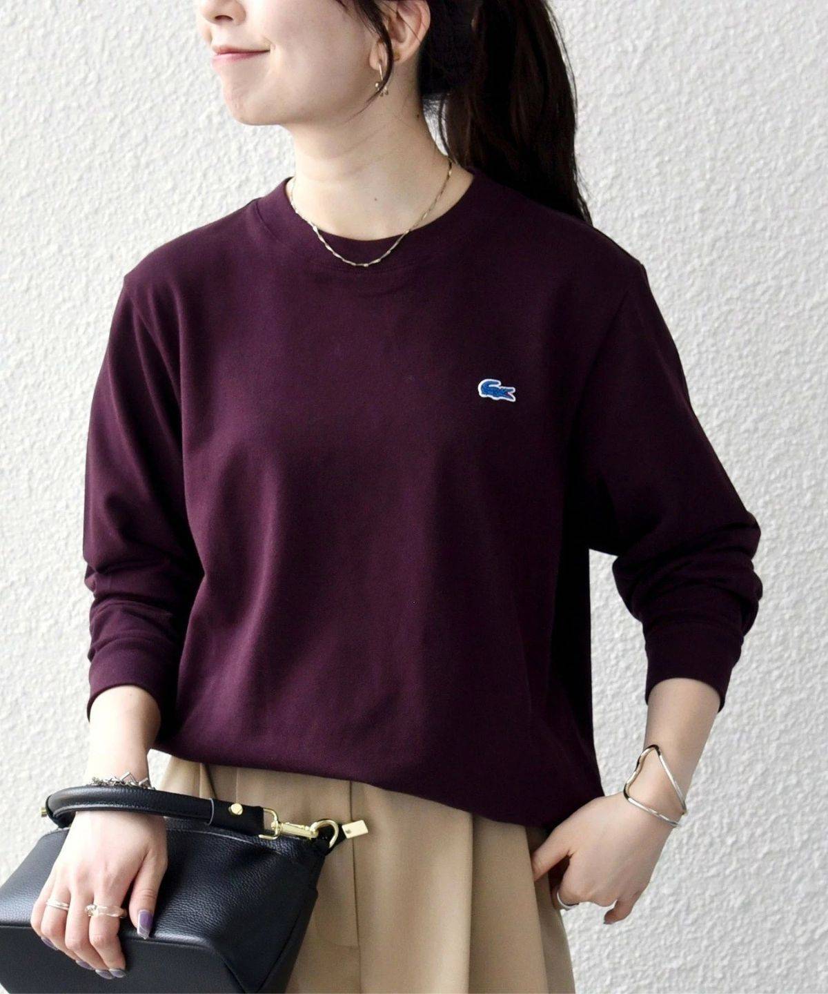 LACOSTE ピケ クルーネック ロンT 26AW