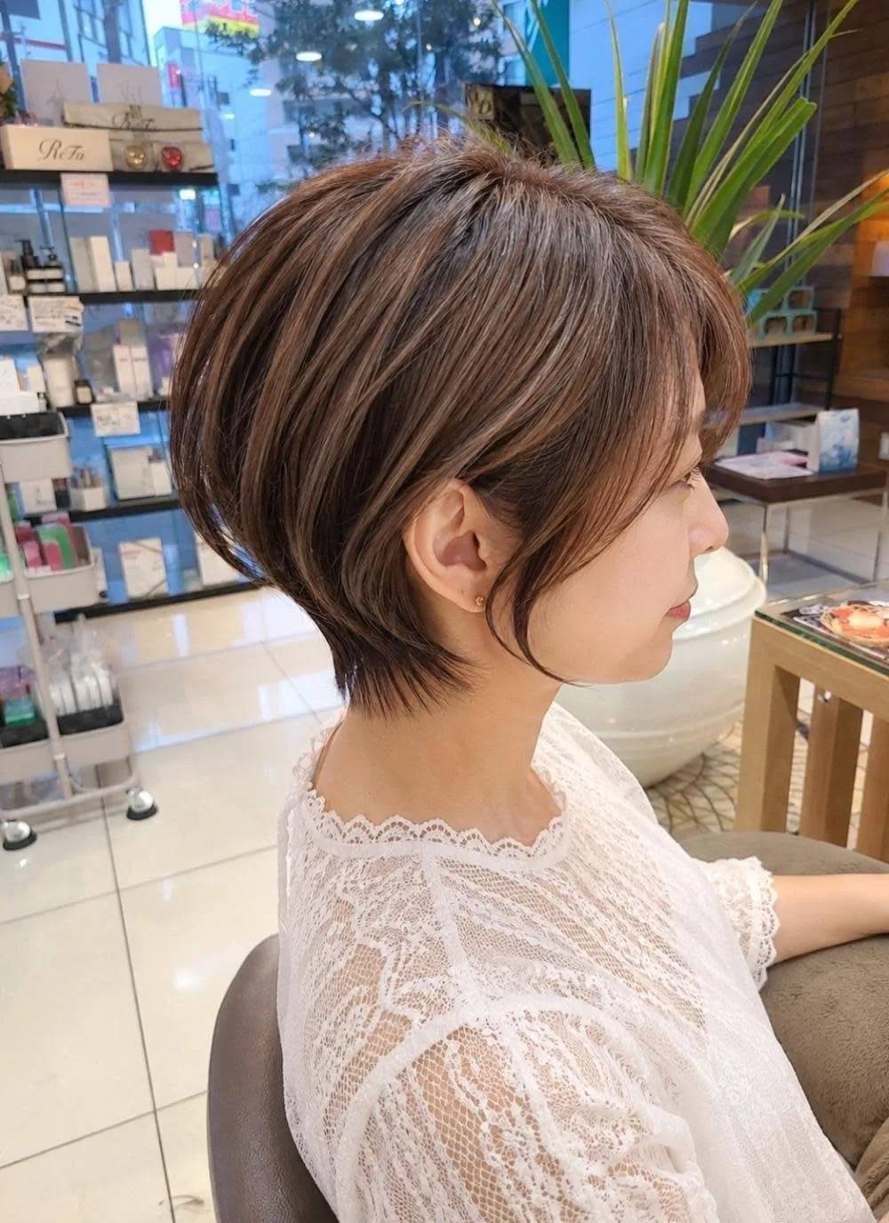 白髪ぼかしハイライト