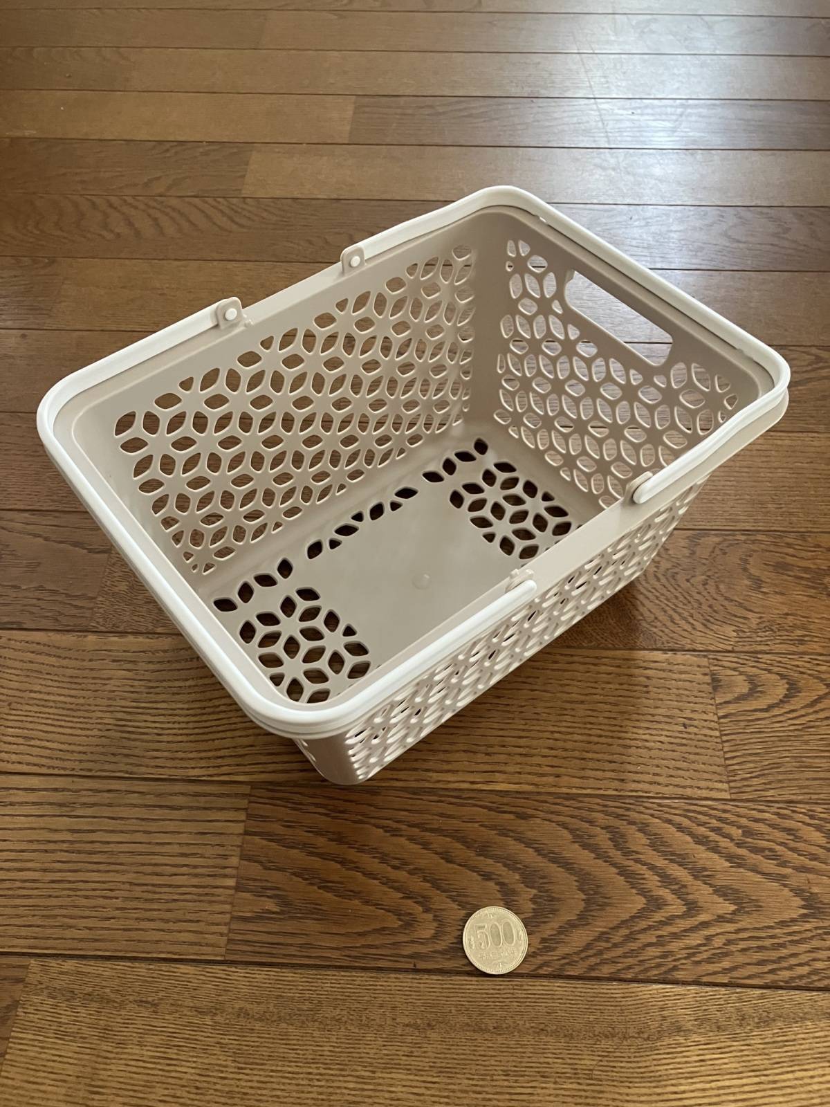 セリア:ハンドル積重ねバスケット ミニ