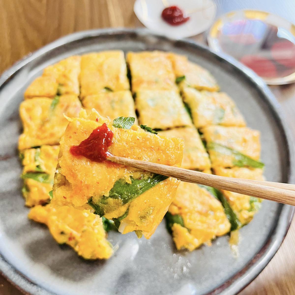 JAグループ公式の「もっちり美味！じゃがいもとキムチのにらチヂミ♪」のレシピ