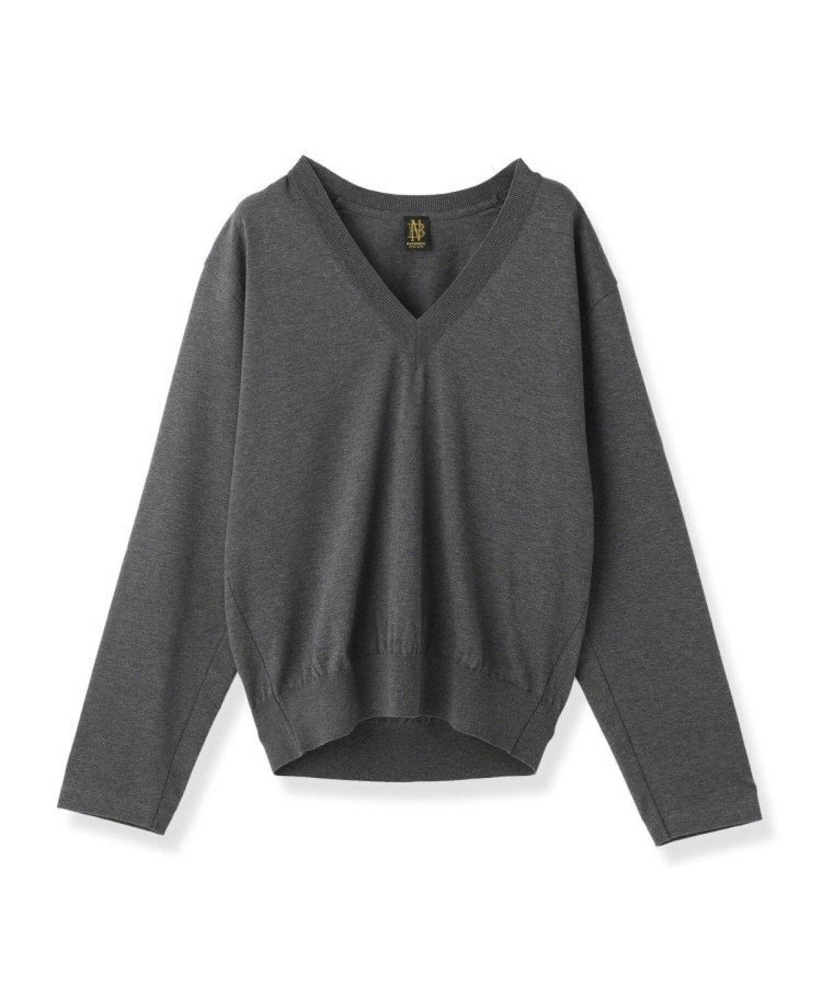 BATONER BLOWSING Vネック ロングスリーブ