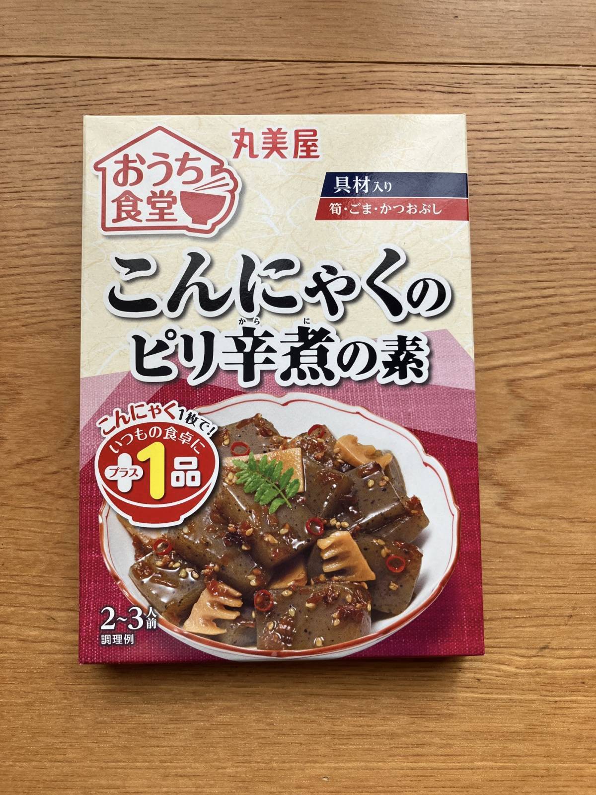ダイソー：丸美屋 おうち食堂こんにゃくのピリ辛煮の素 140g