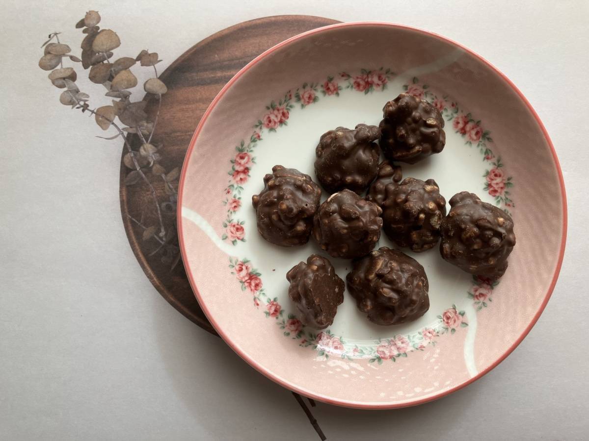 ダイソー：大一製菓 クランチチョコレート 46g