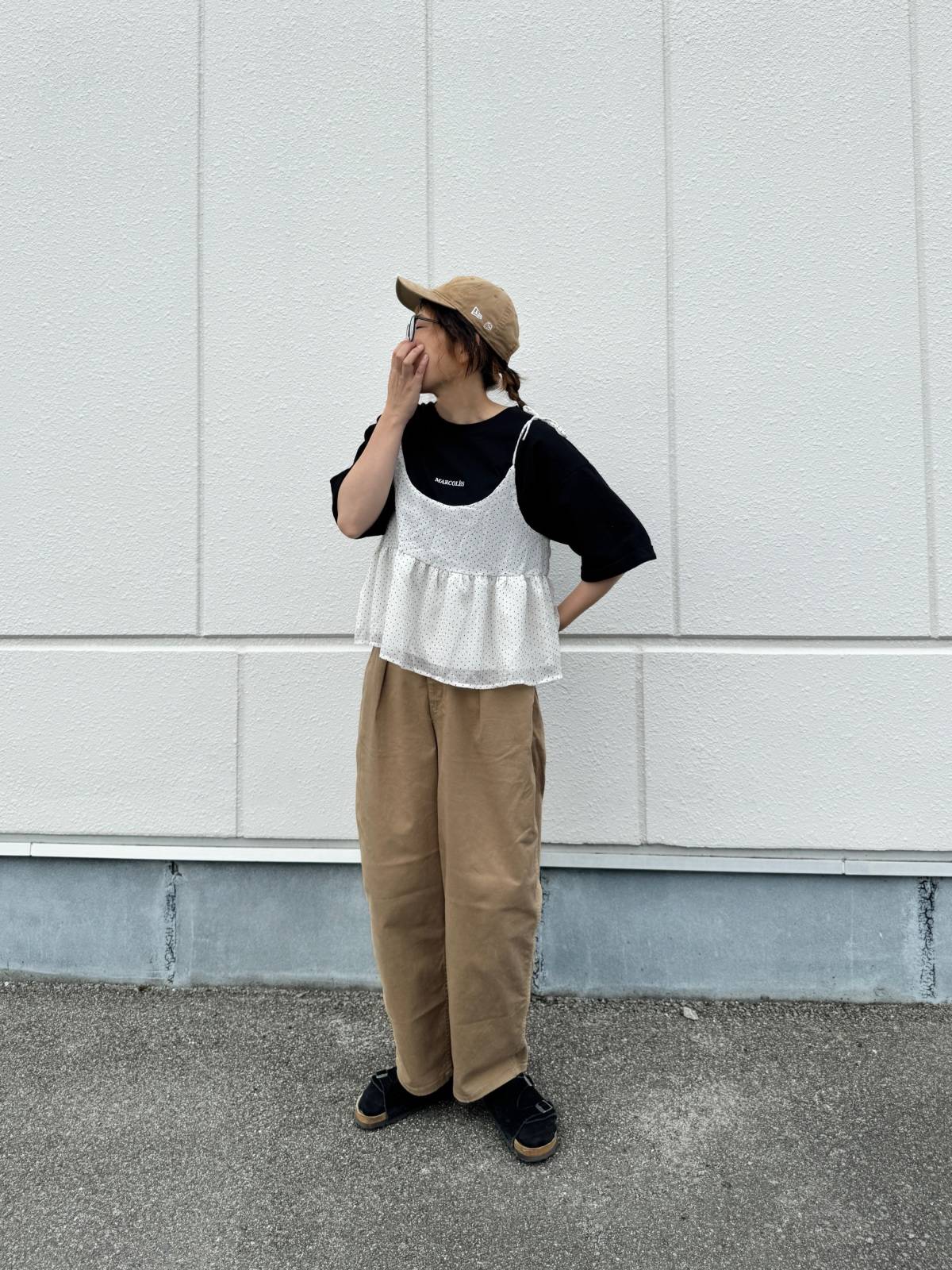トップスの重ね着にチャレンジする!