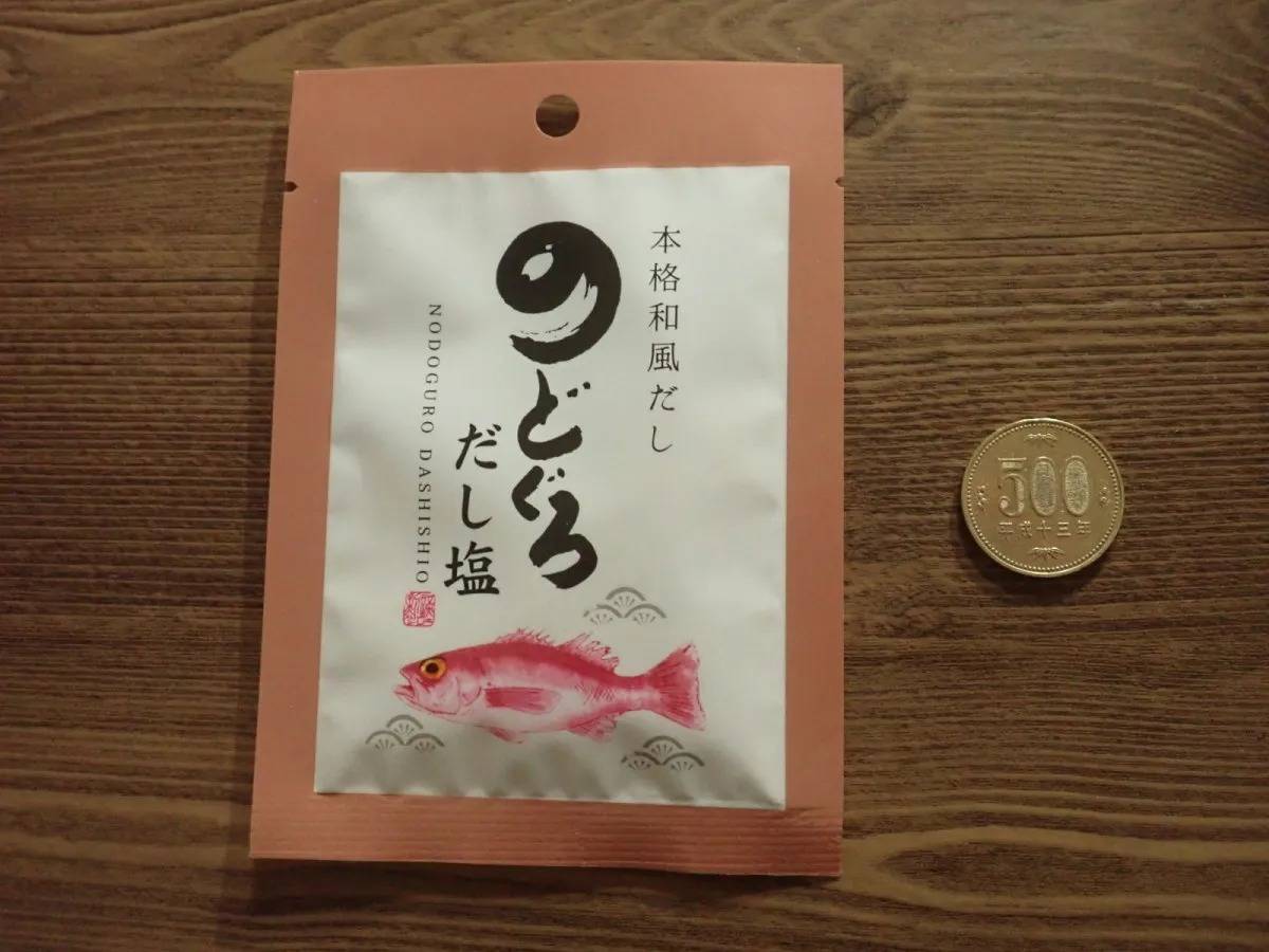 ダイソー：三角屋水産 のどぐろだし塩 17g