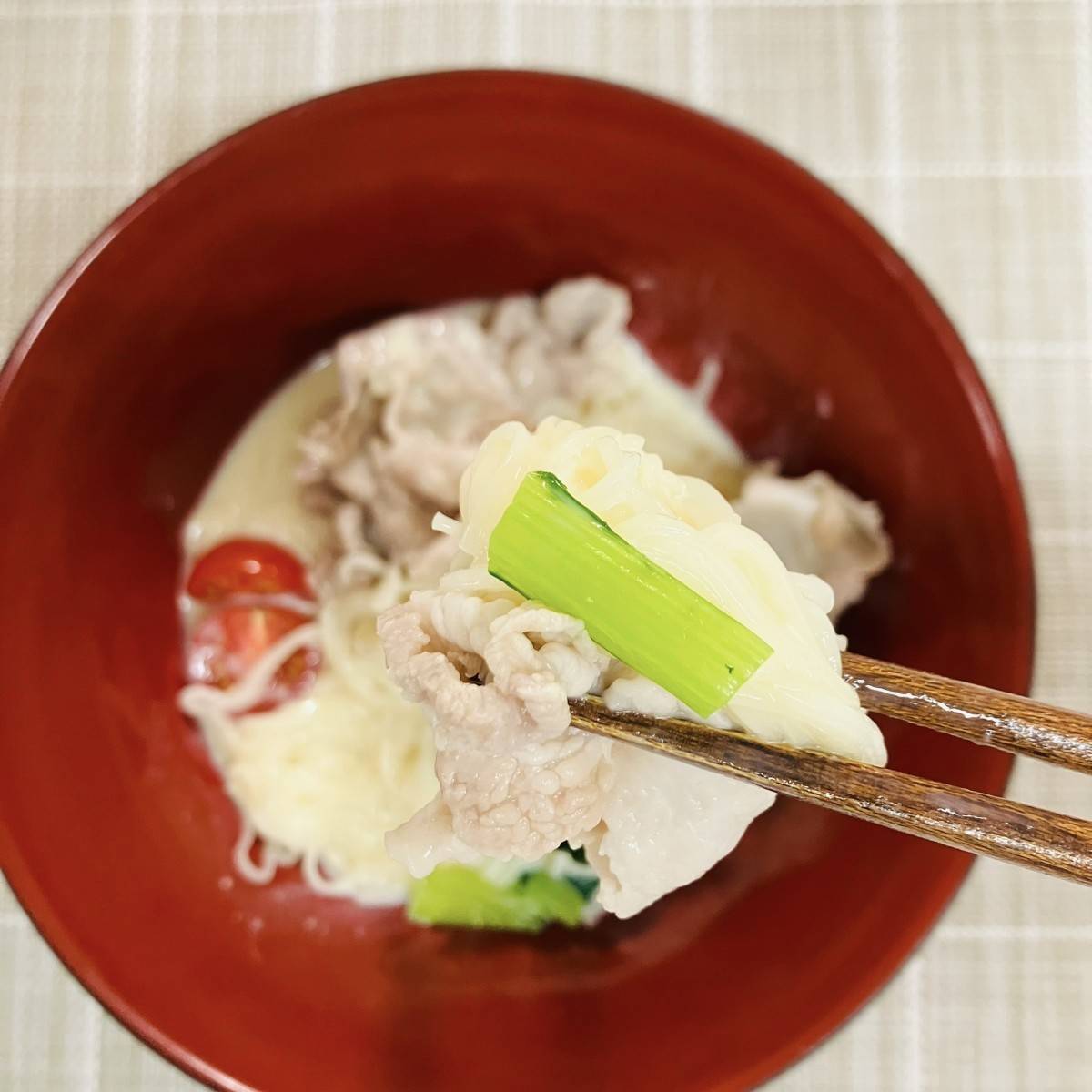 揖保乃糸公式の「豆乳みそそうめん」のレシピ