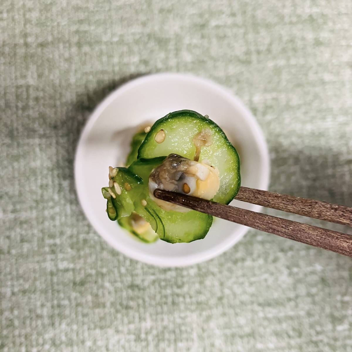 JAグループ公式の「あさりの佃煮の酢の物」のレシピ