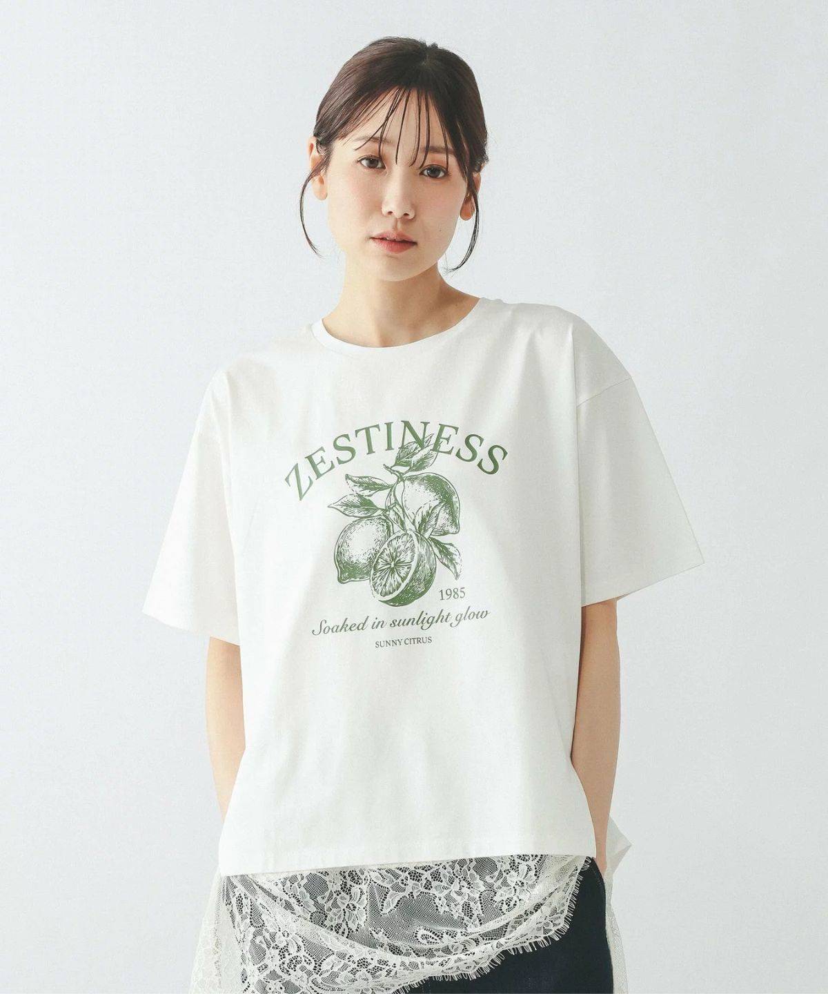 GLOBAL WORK リッチクリーンプリントT半袖