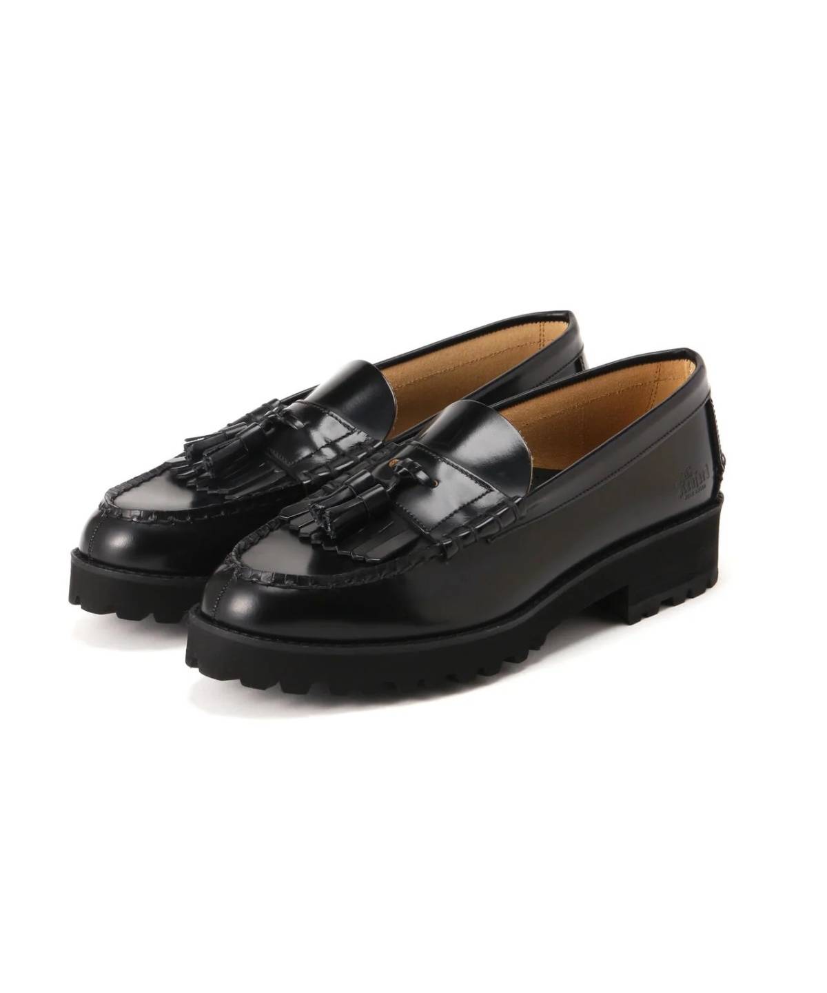 LHP The Kenford Fineshoes/TANK SOLE LOAFERS/BLACK QUILT TASSEL