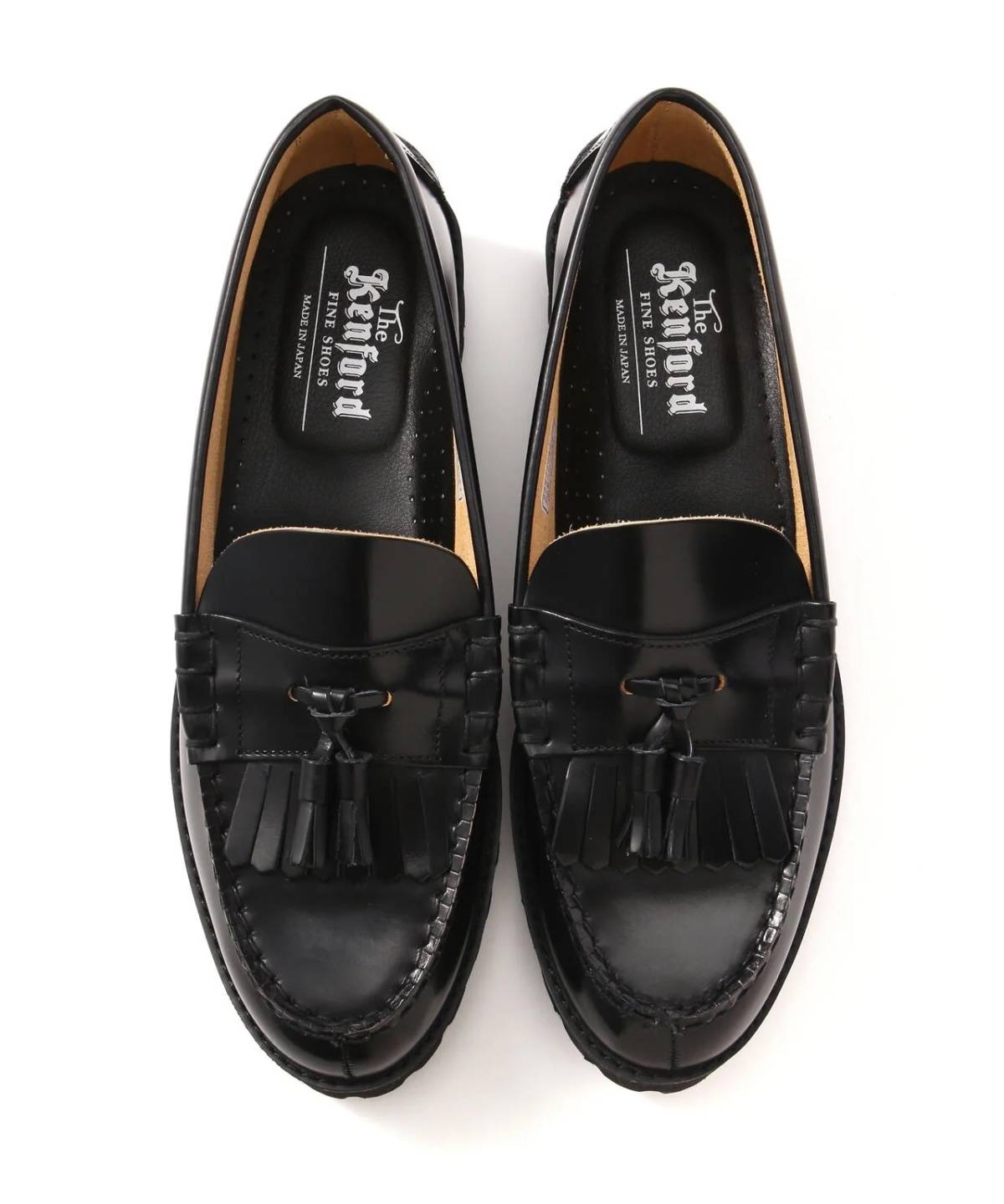 LHP The Kenford Fineshoes/TANK SOLE LOAFERS/BLACK QUILT TASSEL