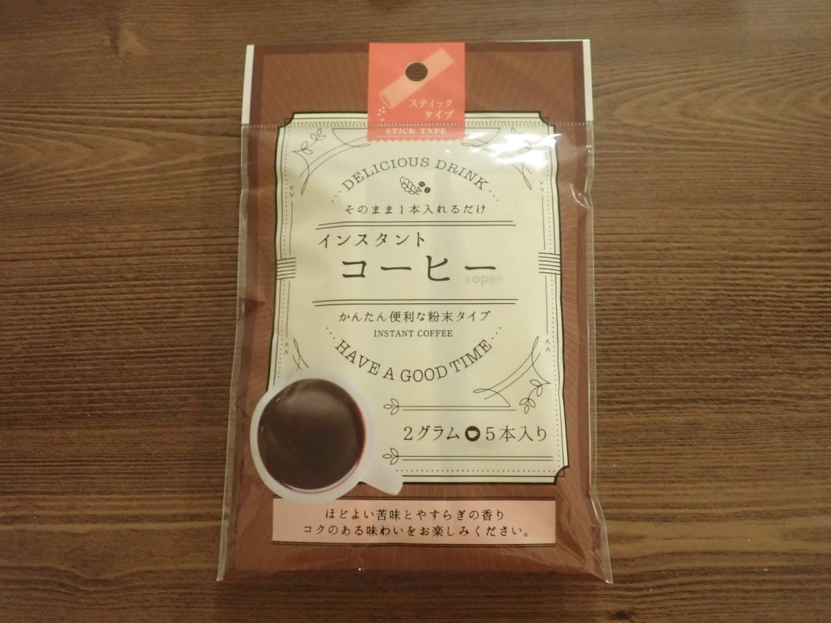 ダイソー：カネ松製茶 インスタントコーヒー 5本入