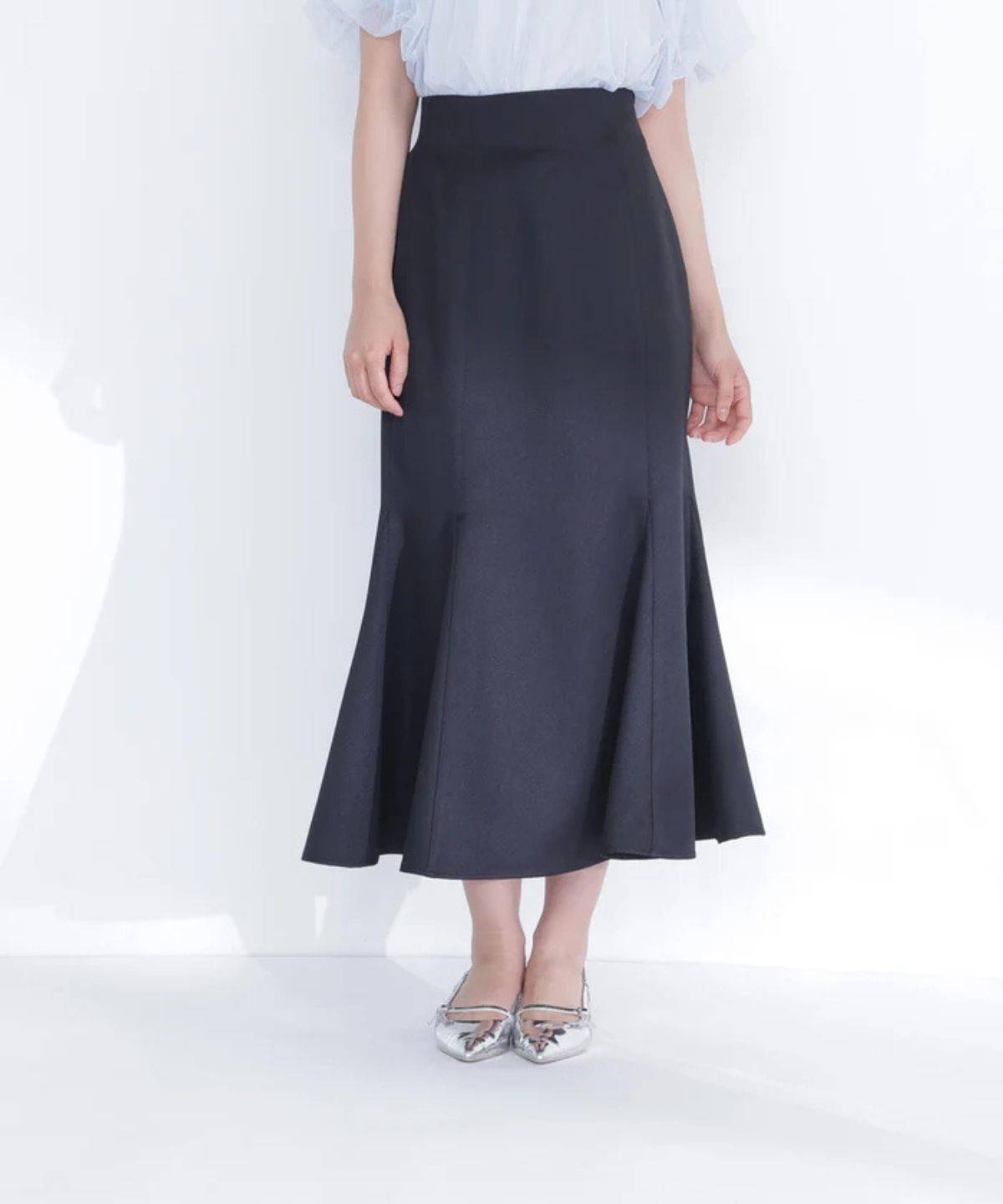NATURAL BEAUTY BASIC ヘム切替マーメイドスカート