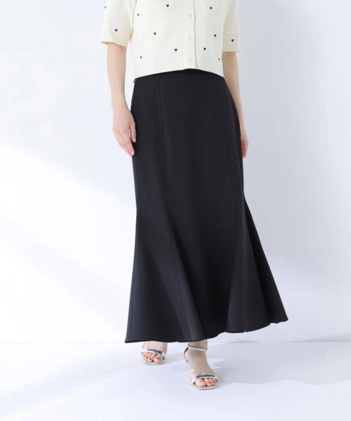 NATURAL BEAUTY BASIC ヘム切替マーメイドスカート