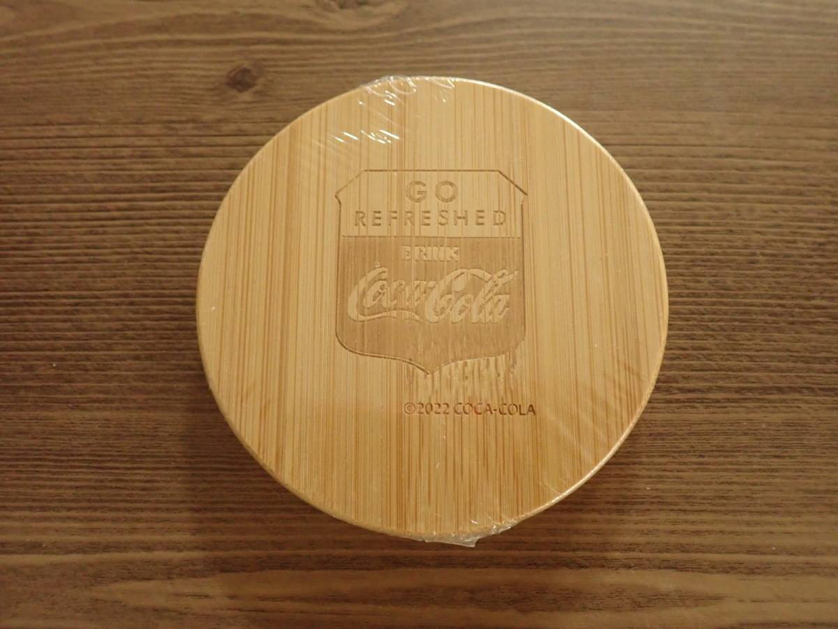ダイソー：バンブーコースター(コカ・コーラ、AS1、丸型、2個)