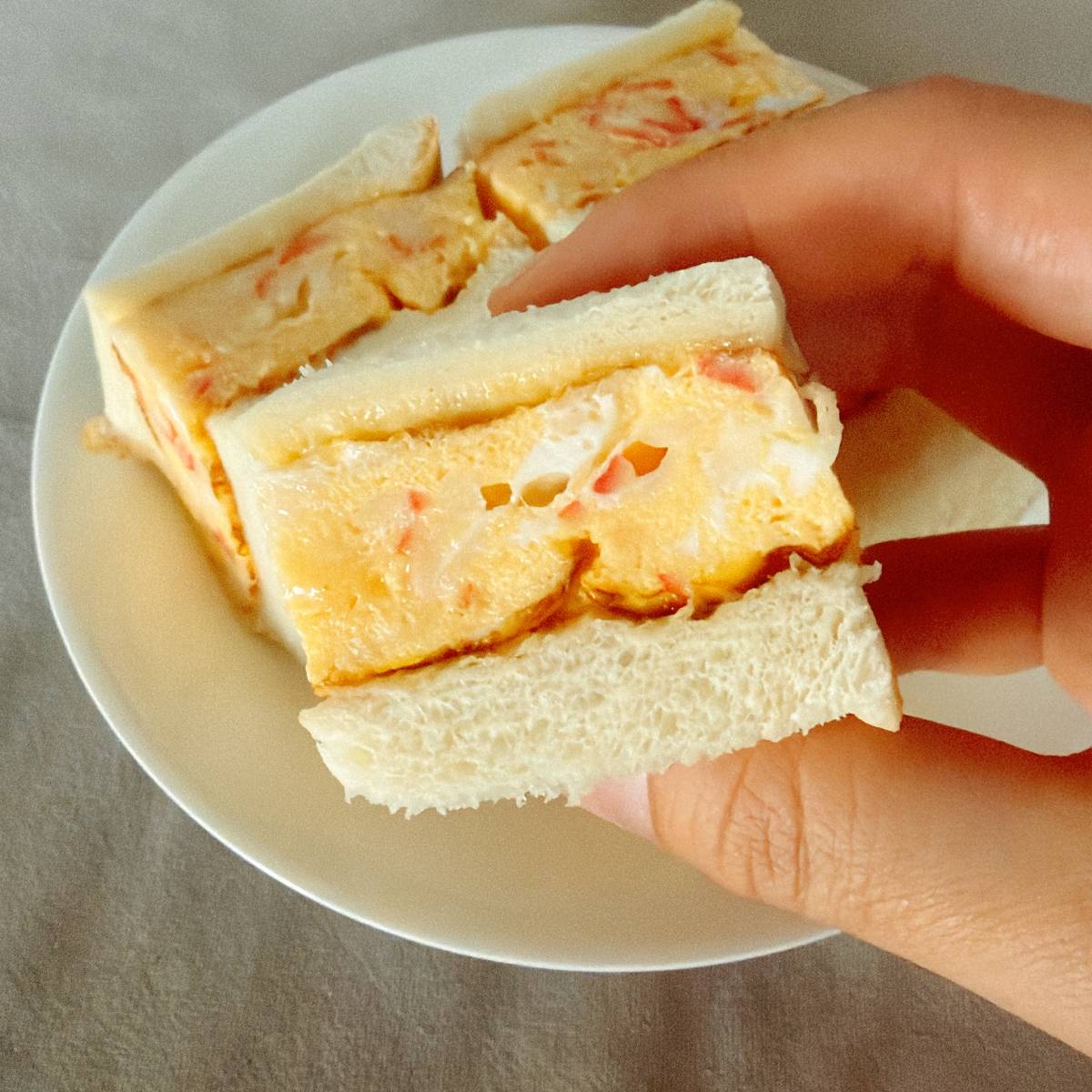 いちまさ公式の「カニかま玉子サンド」のレシピ