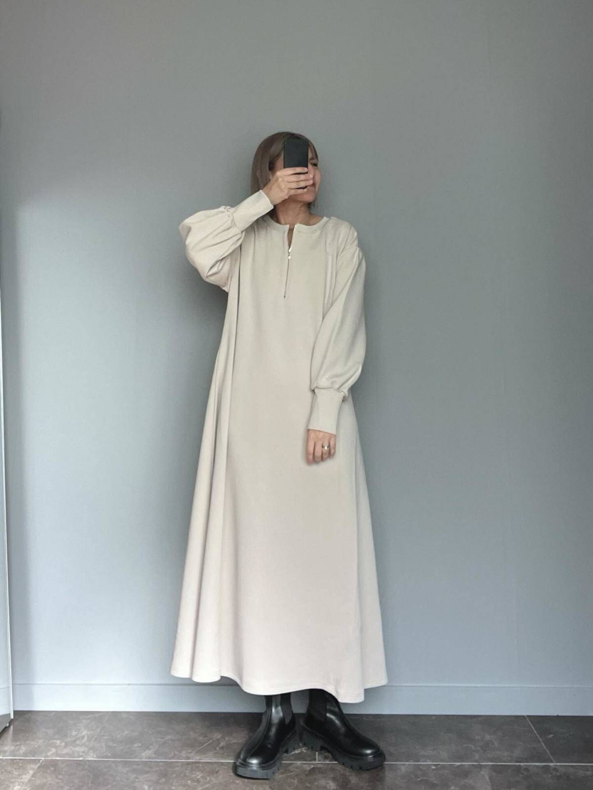 ハーフジップが新鮮♪