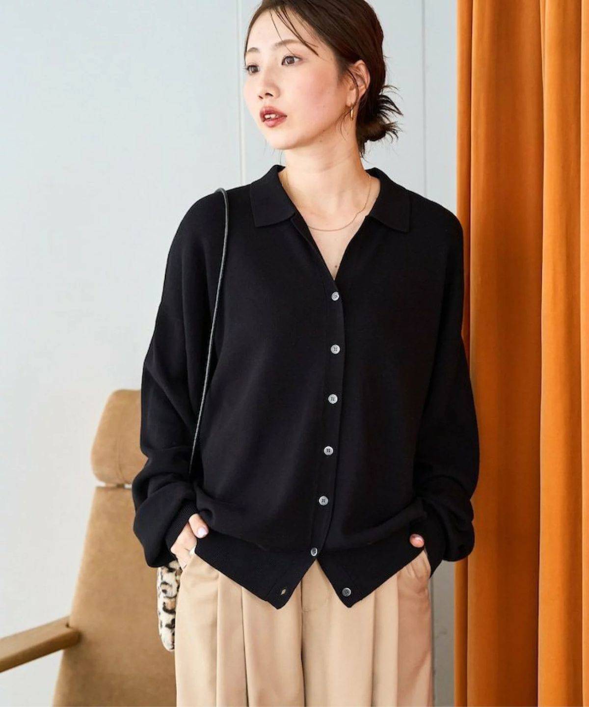 FREAK'S STORE 限定展開 スキッパー ポロニット カーディガン 26AW
