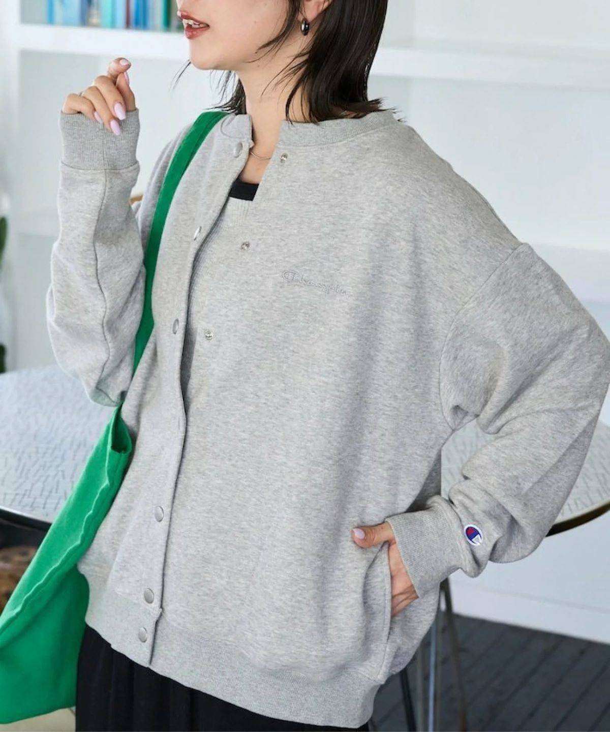 Champion × FREAK'S STORE 別注 スナップ スウェット カーディガン 26AW