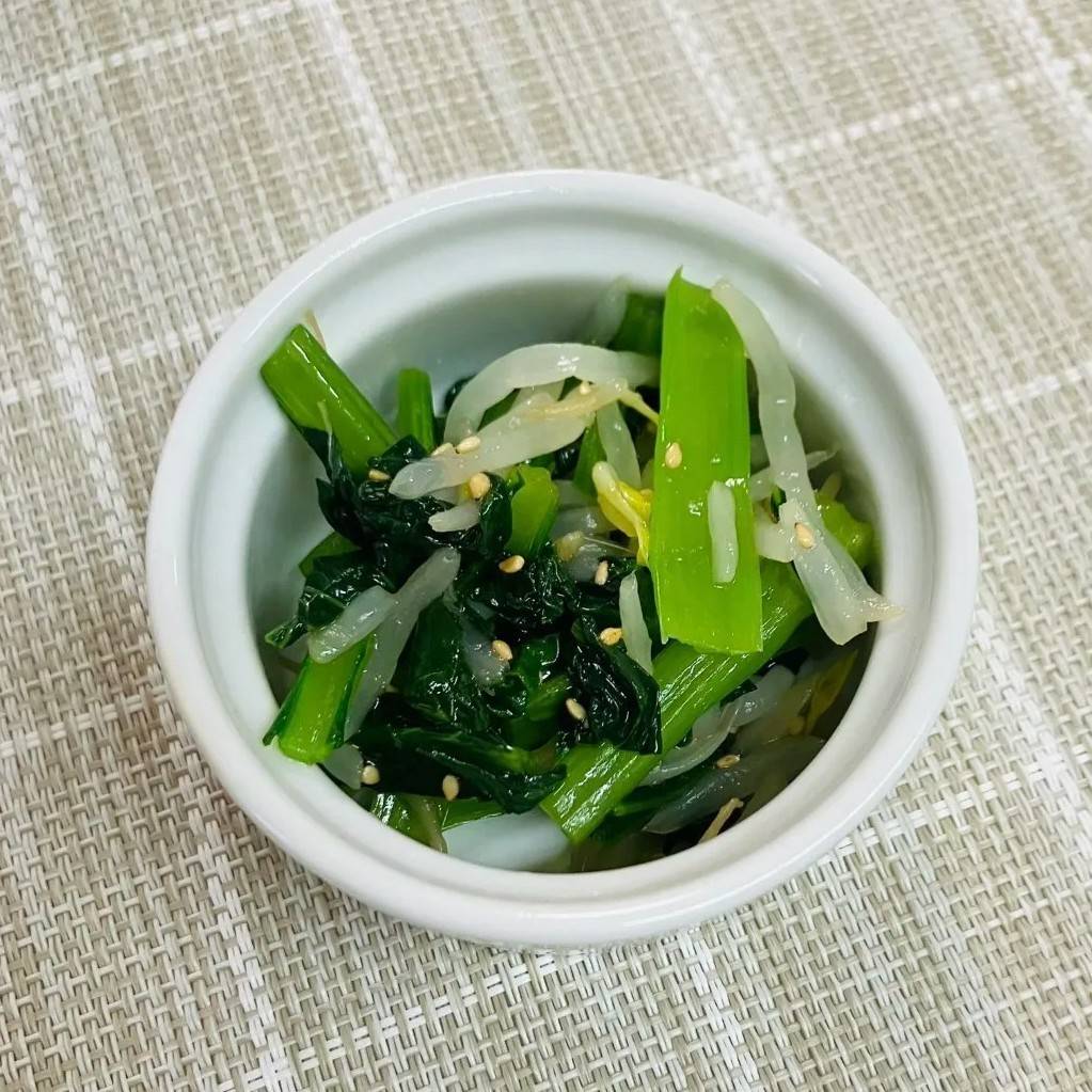 JAグループ公式の「もやしホウレン草の酢醤油ダレあえ」のレシピ