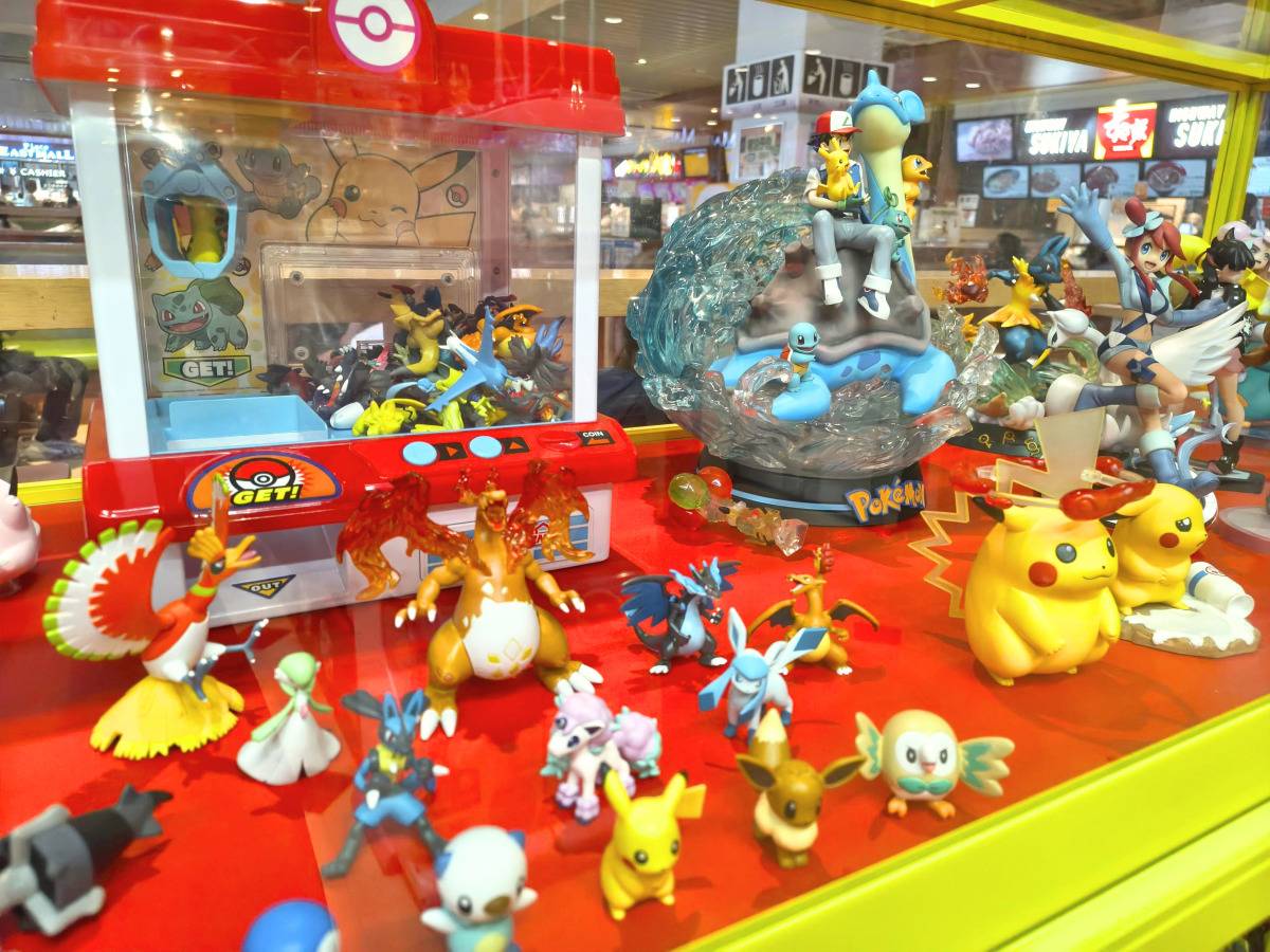 ポケモンのフィギュア展示