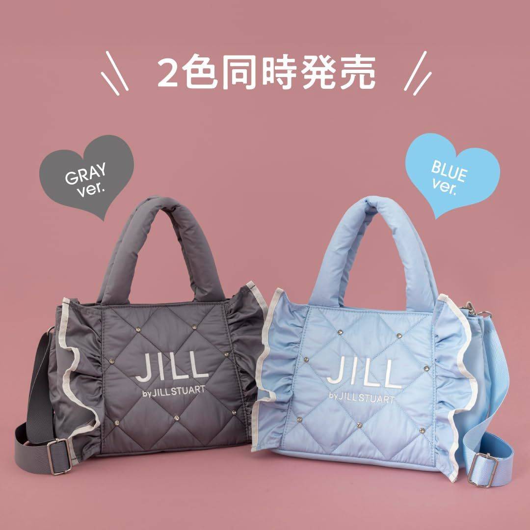 JILL by JILL STUART BOOK キルティングフリルバッグ GRAY ver.