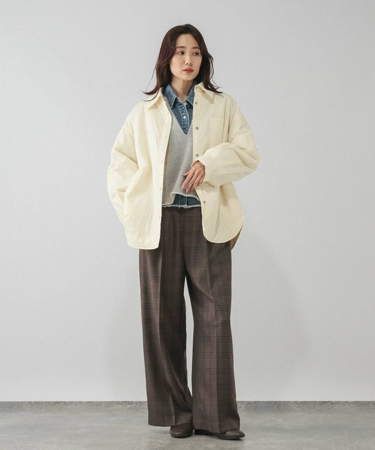 GLOBAL WORK パッファーシャツブルゾン