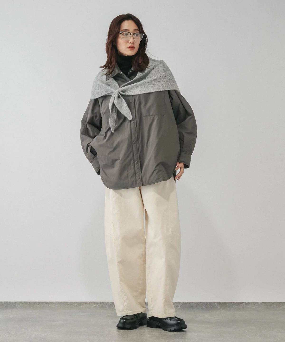 GLOBAL WORK パッファーシャツブルゾン