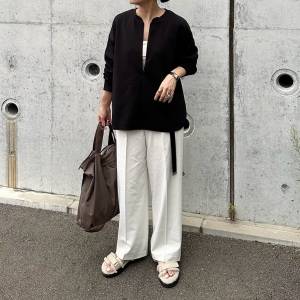 【2026年9月】50代は、こう着て……。初秋のきれいめワイドパンツコーデ5選