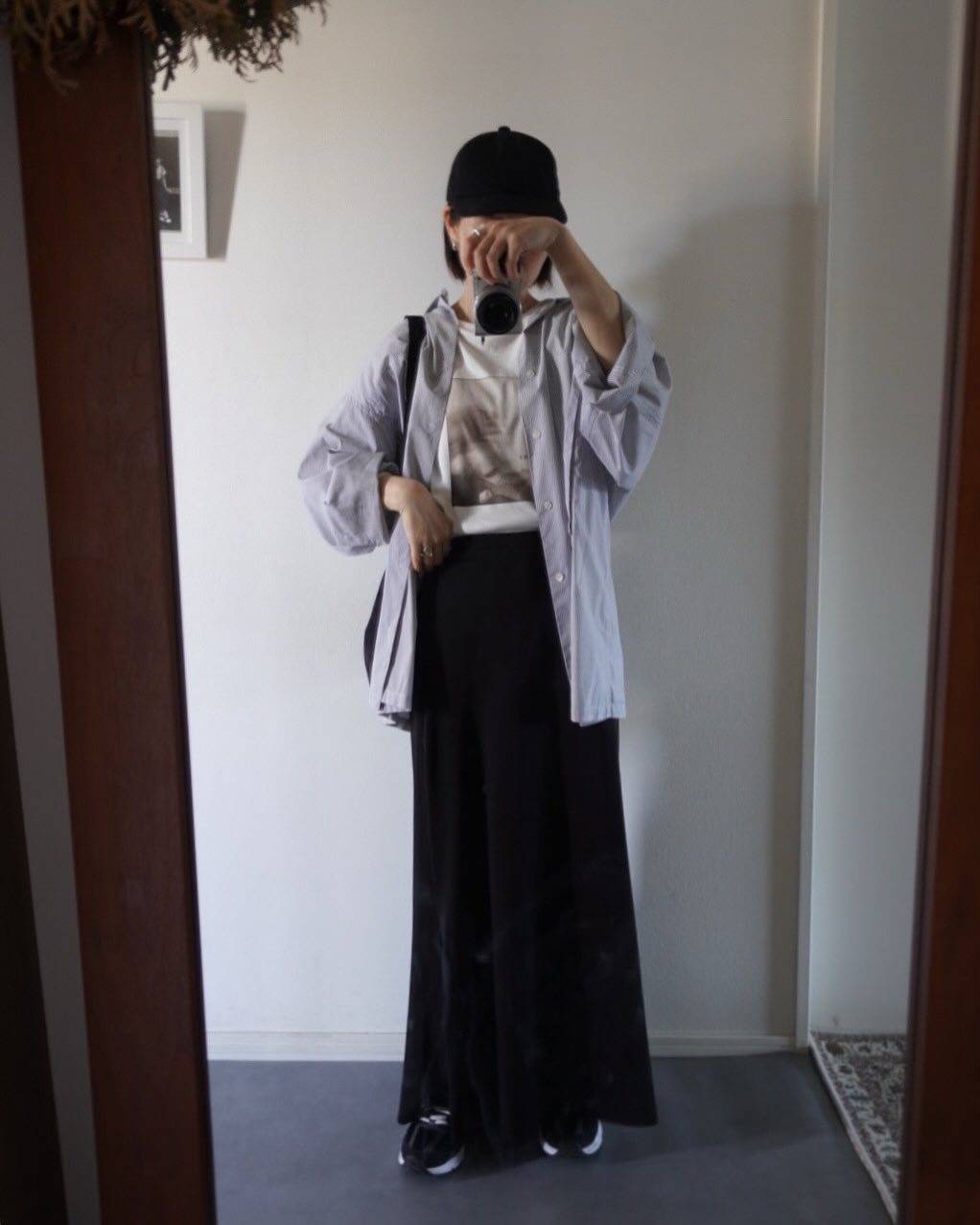 プリントTシャツの上に羽織る♪