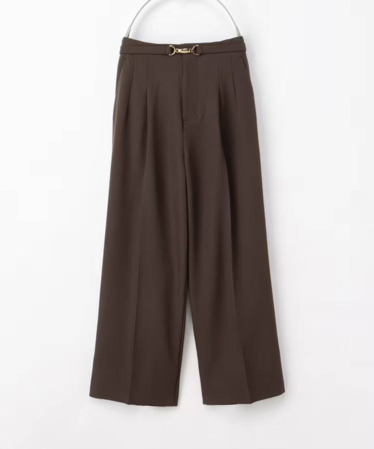 Honeys ベルト付ワイドストレートパンツ