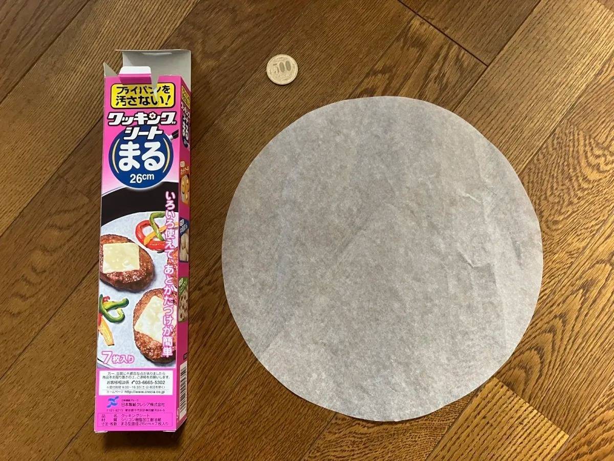 セリア:クッキングシート まる