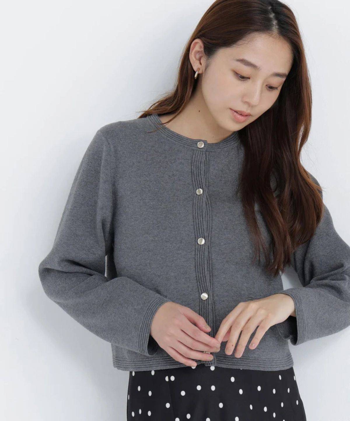 NATURAL BEAUTY BASIC シルクブレンドカーディガン