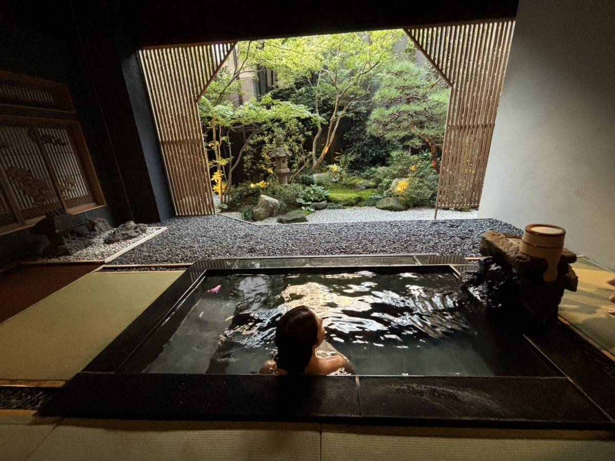湯村温泉 緑屋「貸切庭園付き露天風呂」