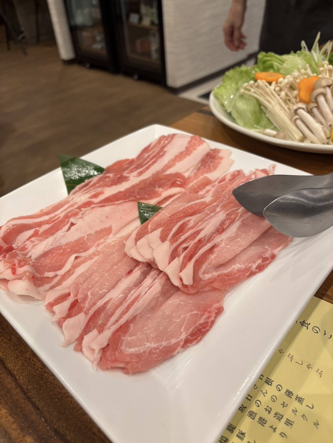 湯村温泉 緑屋の食事・しゃぶしゃぶ