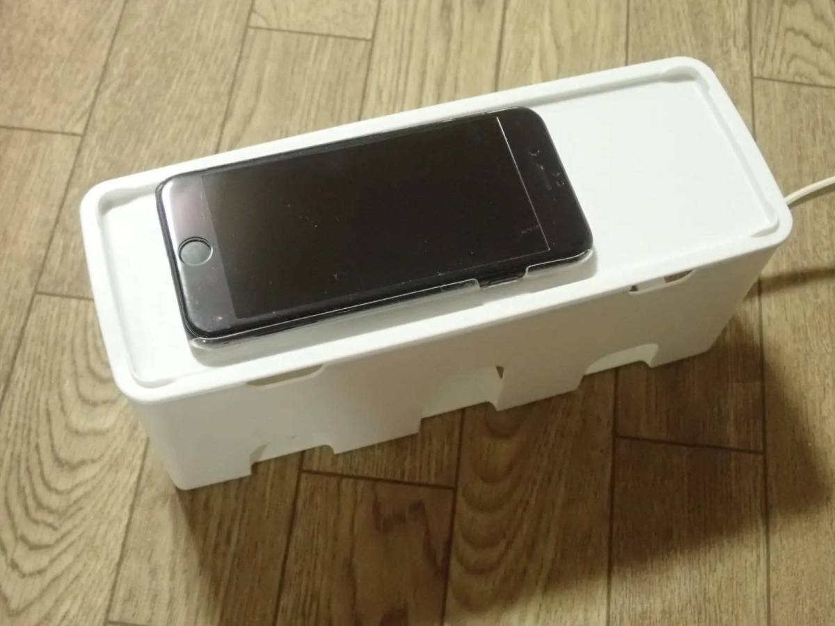 ダイソー：タップ収納ケース ホワイト