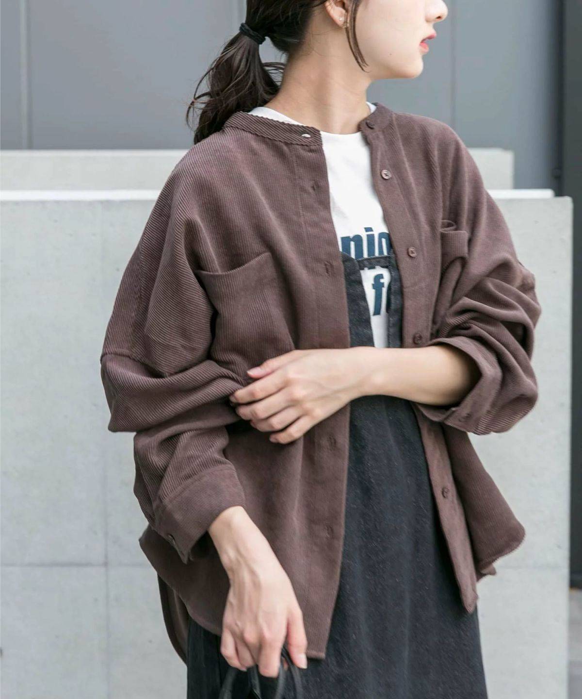 URBAN RESEARCH ITEMS コーデュロイポケットシャツ