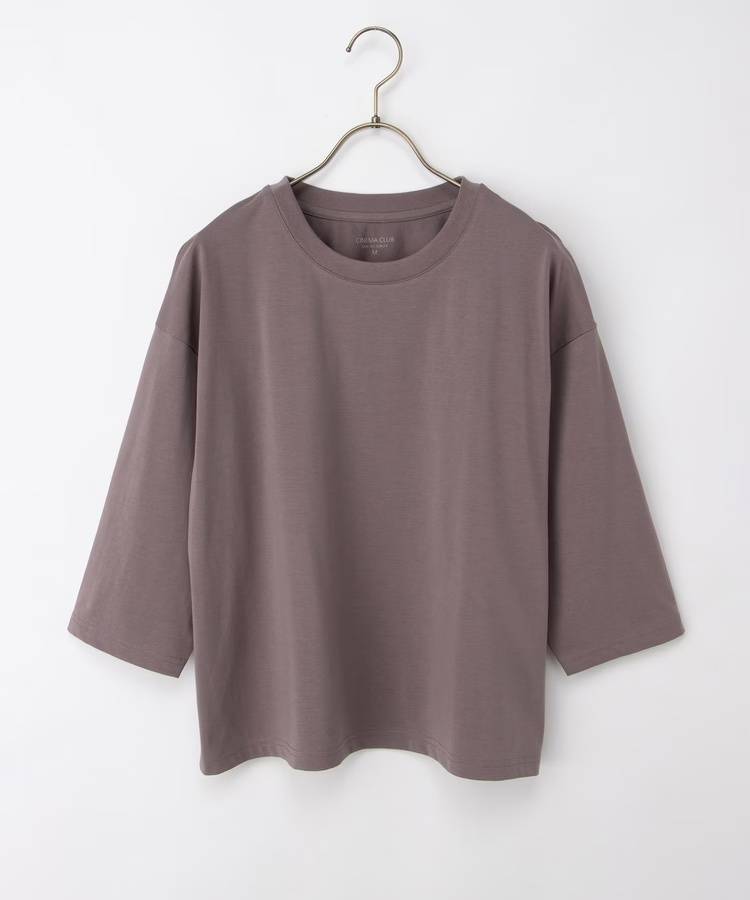 Honeys きれいめ7分袖Tシャツ