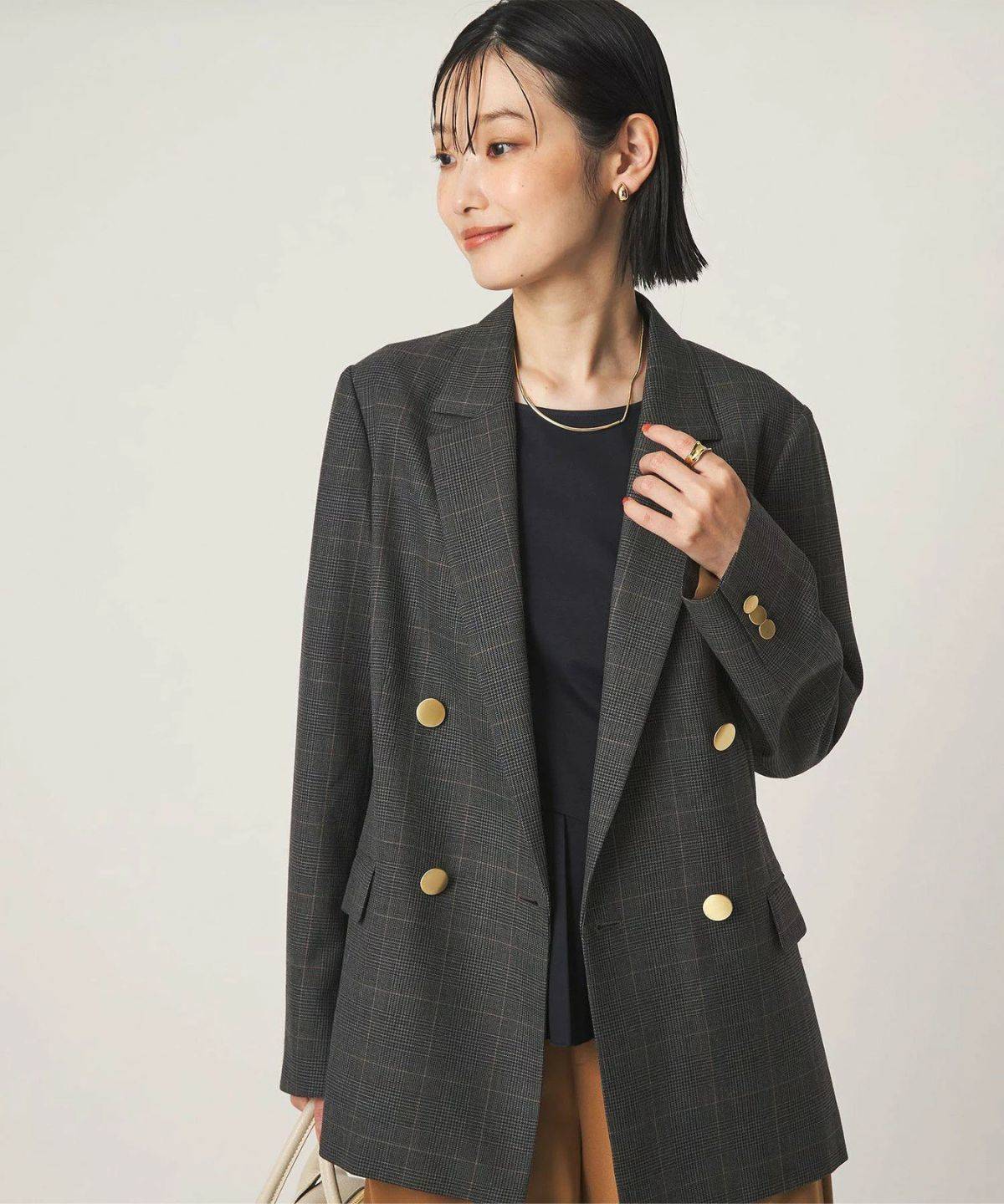 UNITED ARROWS green label relaxing Greed グリード ダブル ジャケット ウォッシャブル