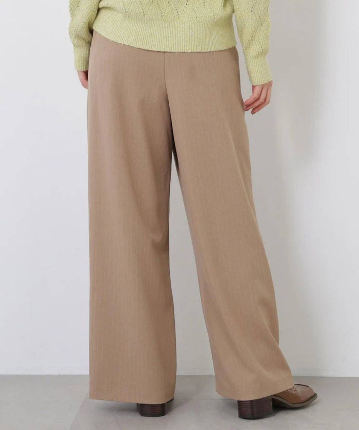 N. Natural Beauty Basic* ストライプワイドパンツ