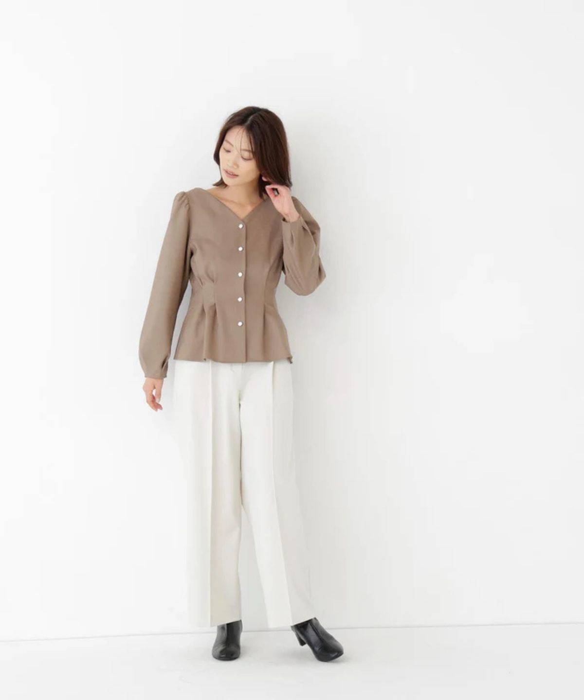 NATURAL BEAUTY BASIC ＜ちょうど、いい服＞きゅっと、メリハリ仕掛けトップス
