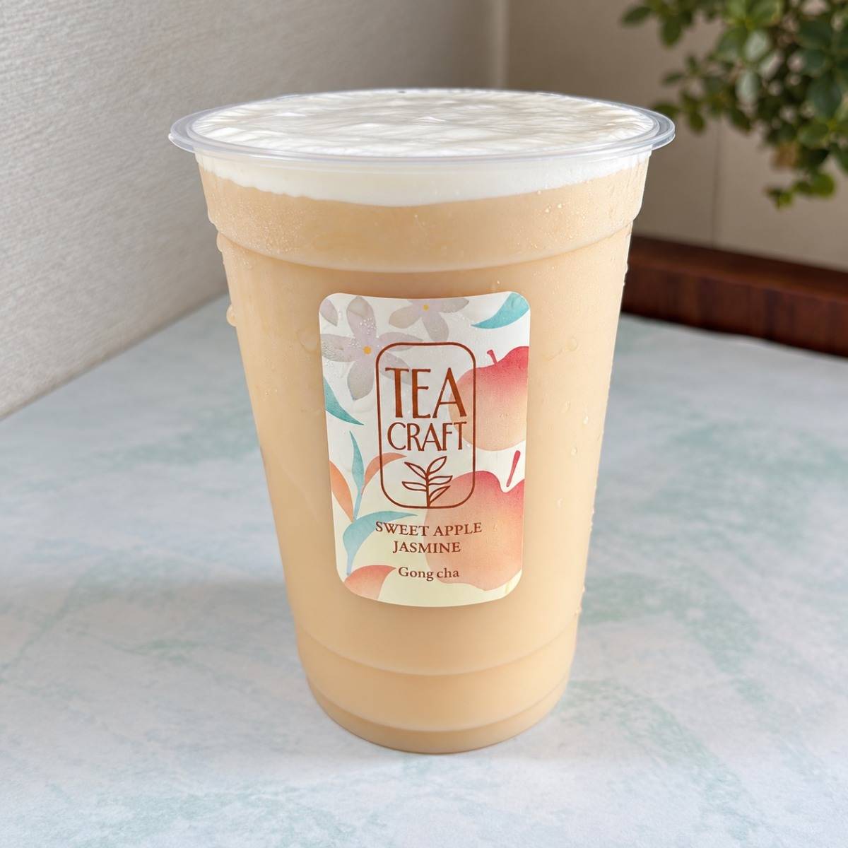 ゴンチャの「蜜りんごジャスミン ミルフォティー」